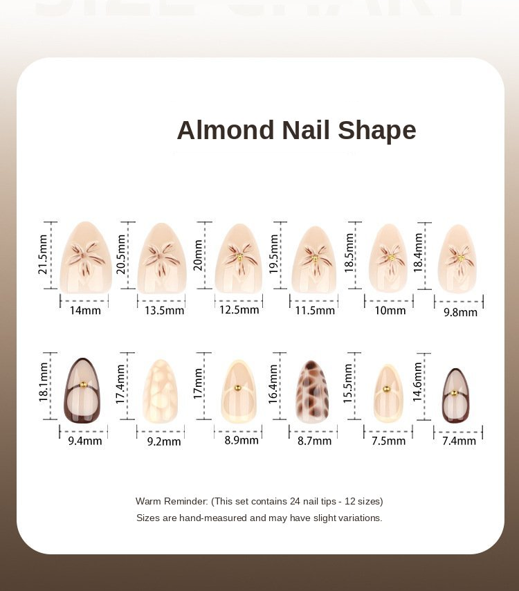 Neutral Floral Leopard Accent Nails
