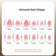 Pink Ombre Floral Gem Press-On Nails
