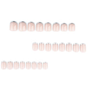 Silver Chrome French Tip Press-On Nails