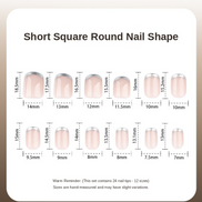 Pink Crystal Glitter Accent Press-On Nails