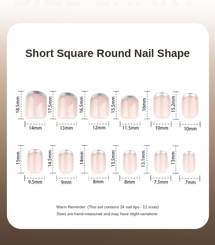 Pink Crystal Glitter Accent Press-On Nails