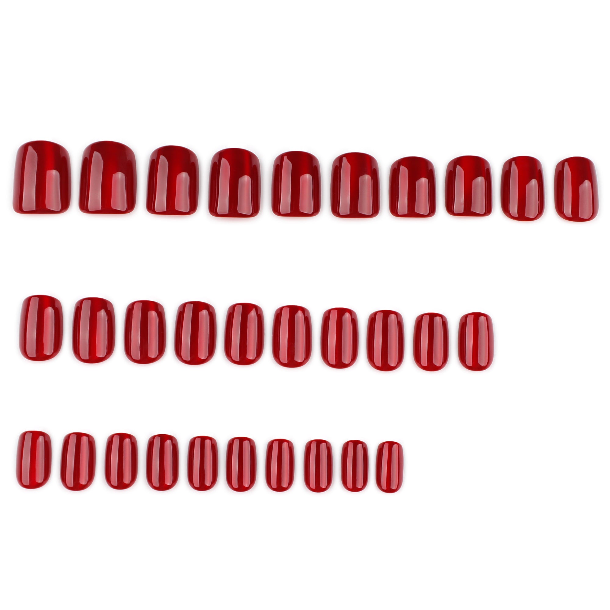 Classic Red Gloss Press-On Nails