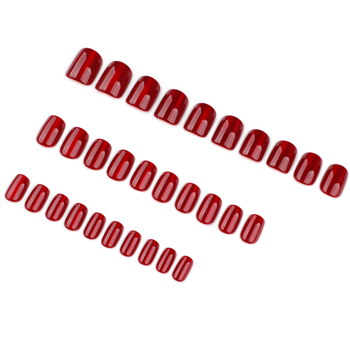 Classic Red Gloss Press-On Nails