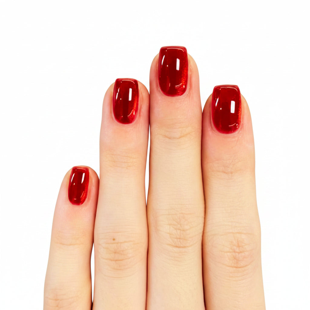 Classic Red Gloss Press-On Nails