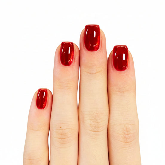 Classic Red Gloss Press-On Nails