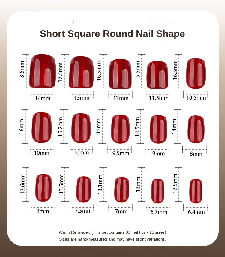 Classic Red Gloss Press-On Nails
