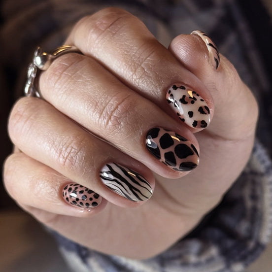 Animal Print Mix Press-On Nails