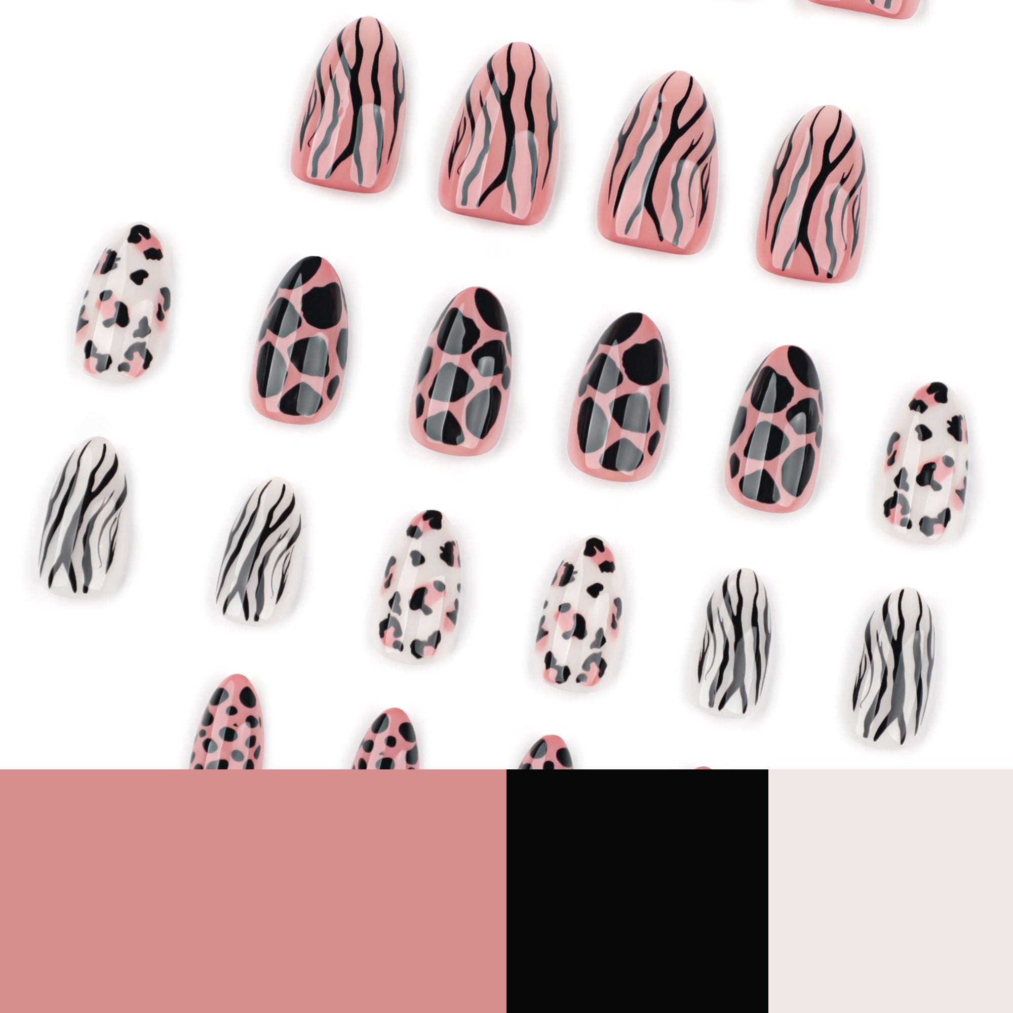 Animal Print Mix Press-On Nails