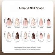 Chocolate & Cream Polka Mix Press-On Nails