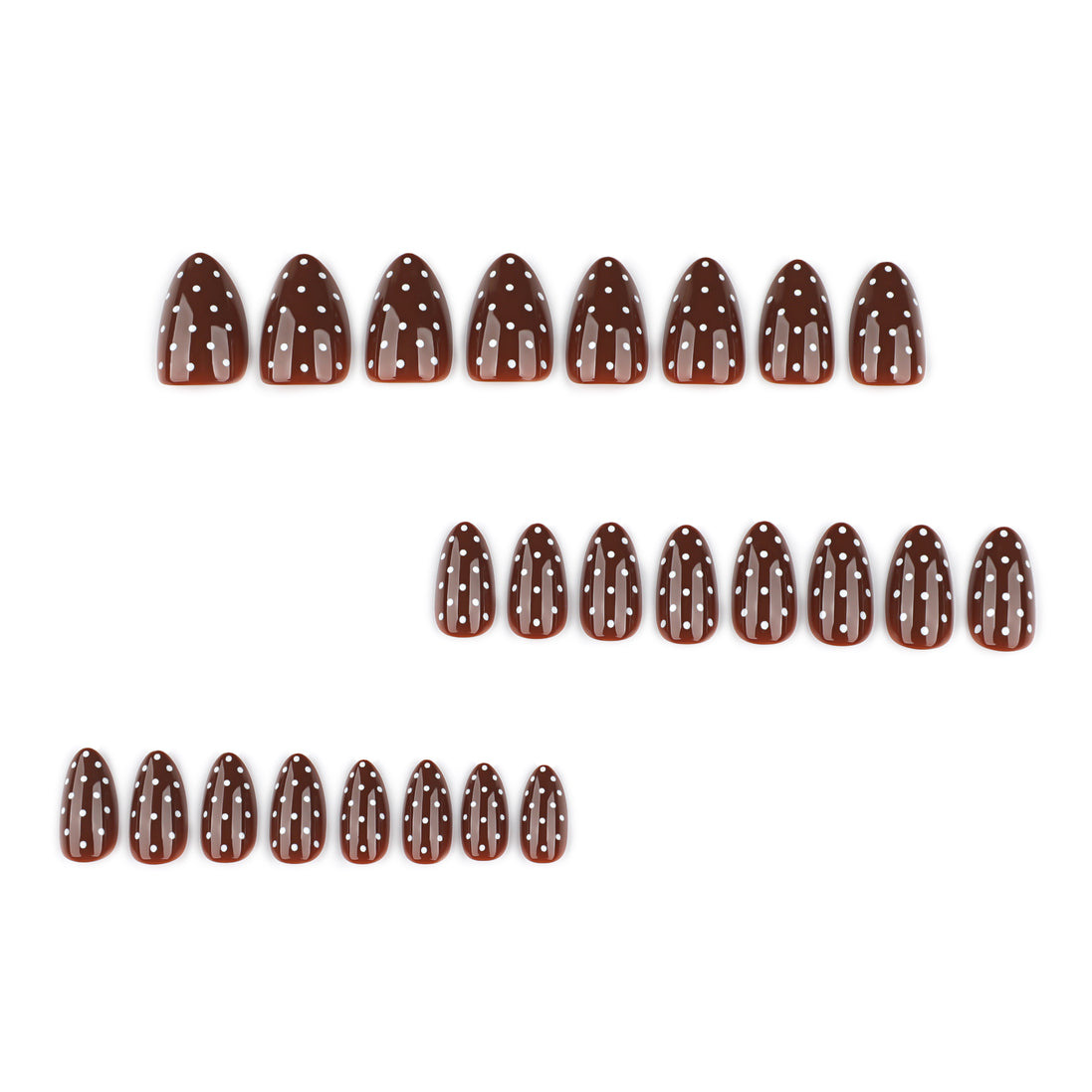 Classic Brown Polka Press-On Nails