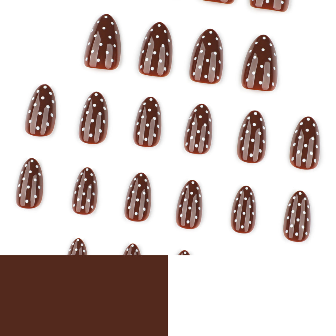 Classic Brown Polka Press-On Nails