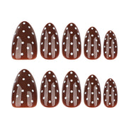 Classic Brown Polka Press-On Nails