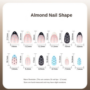 Blue Polka Mix Press-On Nails