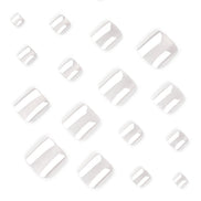 Pearl White Glossy Press-On Toenails