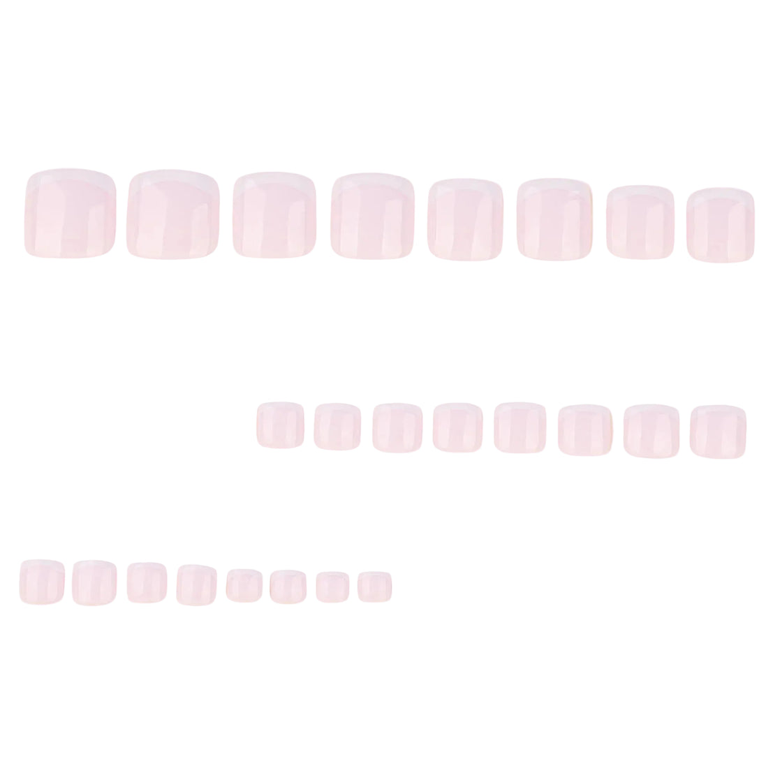 Thin Line French Tip Press-On Toenails