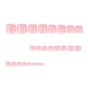 Glossy Soft Pink Press-On Toenails
