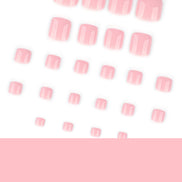 Glossy Soft Pink Press-On Toenails