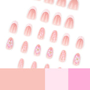 Soft Pink Floral Bloom Press-On Nails