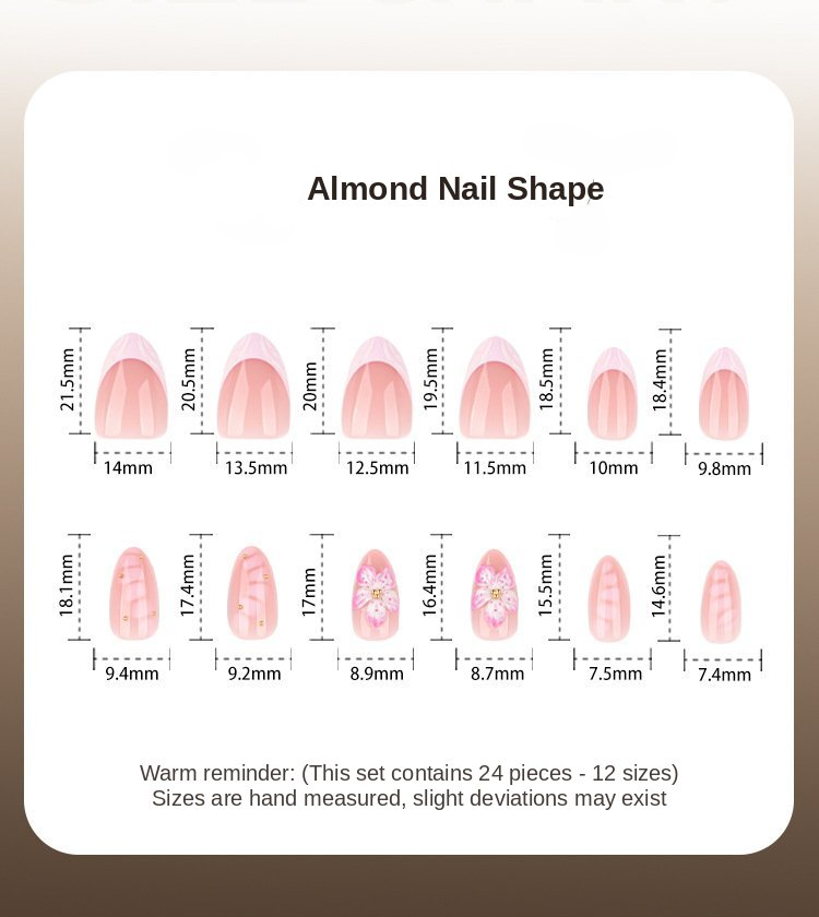 Soft Pink Floral Bloom Press-On Nails