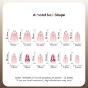 Lace Detail Pink Press-On Nails