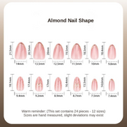 Gold Accent Nude Press-On Nails