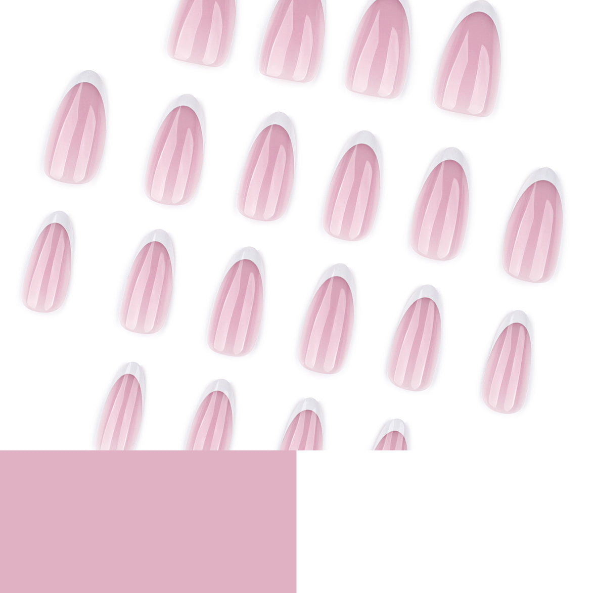 Classic Pink French Tip Press-On Nails