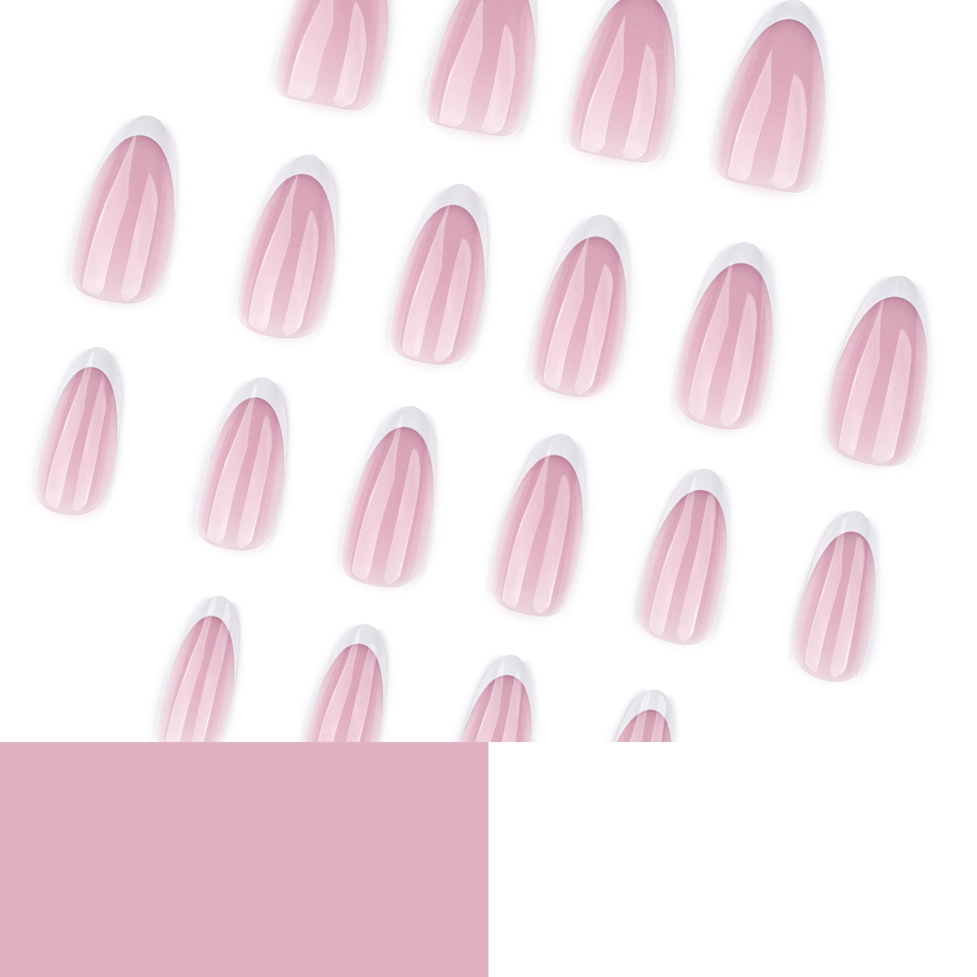 Classic Pink French Tip Press-On Nails