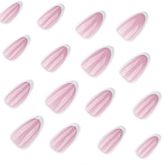 Classic Pink French Tip Press-On Nails