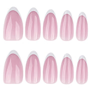 Classic Pink French Tip Press-On Nails