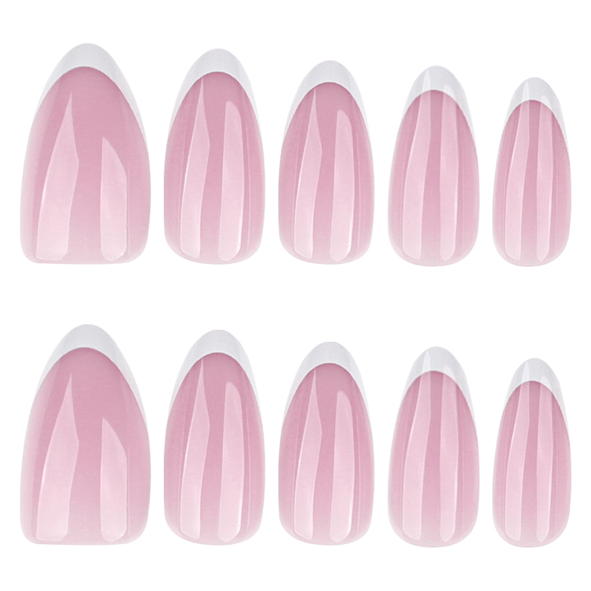 Classic Pink French Tip Press-On Nails