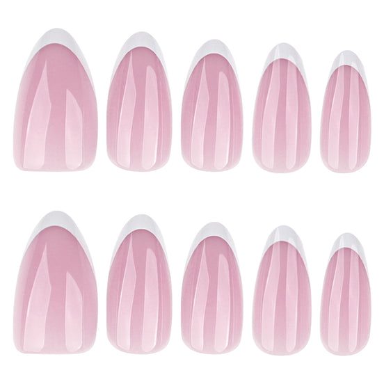 Classic Pink French Tip Press-On Nails