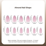 Classic Pink French Tip Press-On Nails