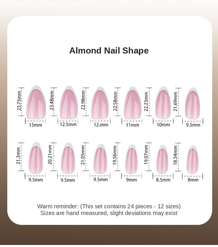 Classic Pink French Tip Press-On Nails