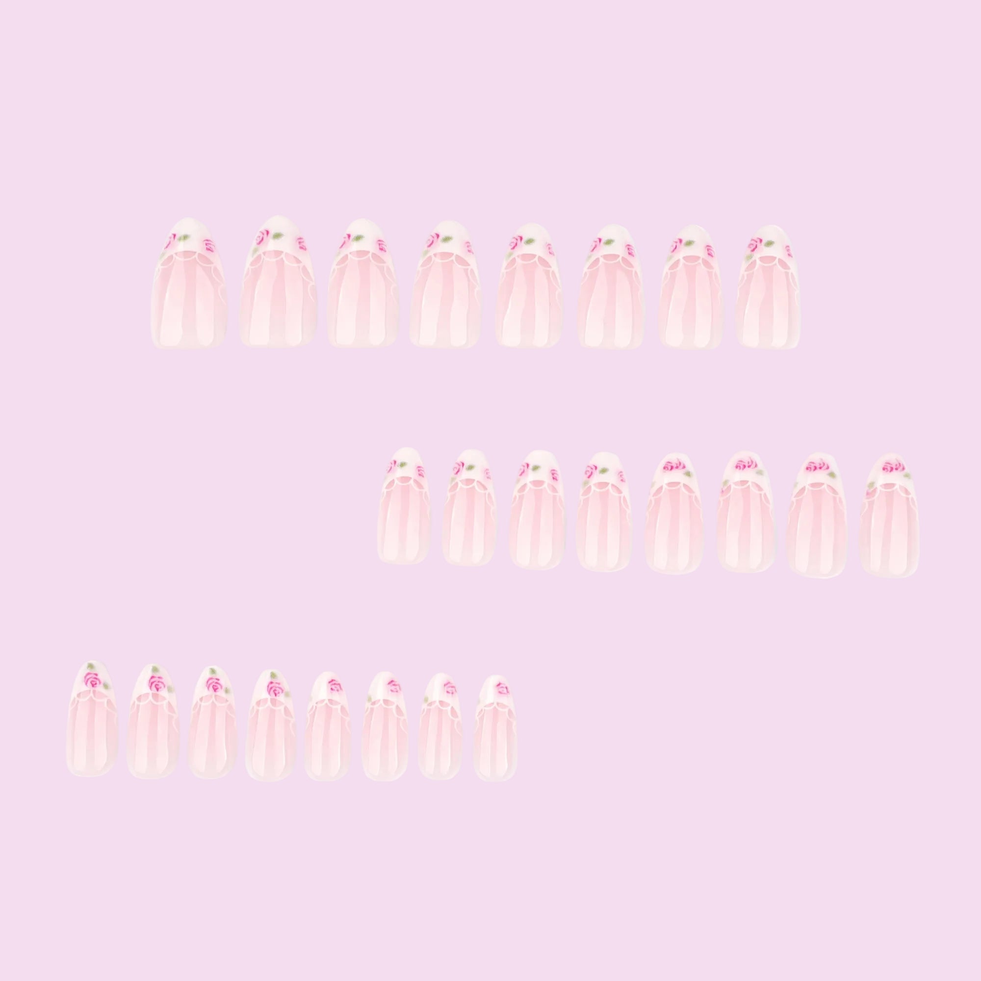 Soft Rose French Press-On Nails
