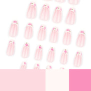 Soft Rose French Press-On Nails