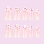 Soft Rose French Press-On Nails