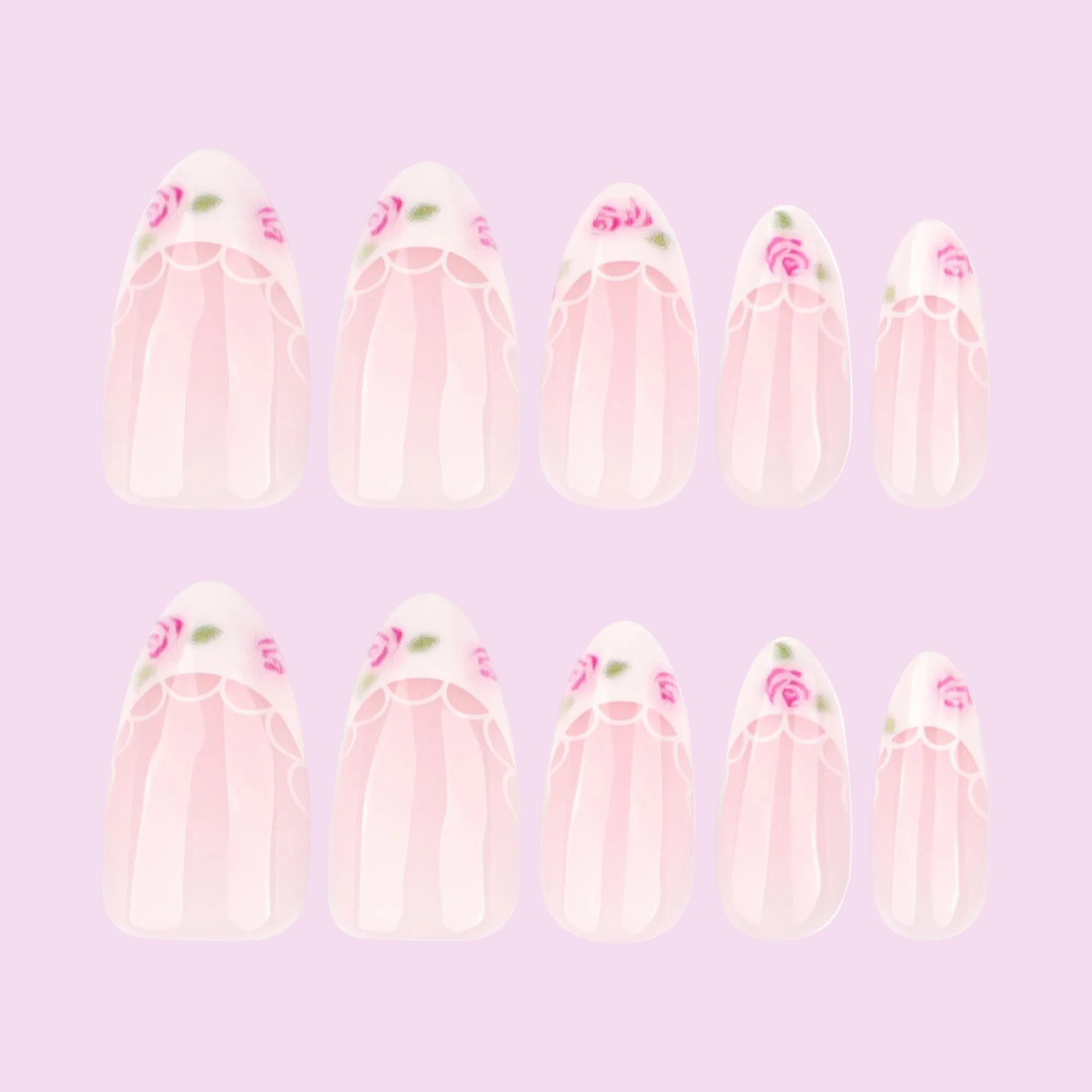 Soft Rose French Press-On Nails