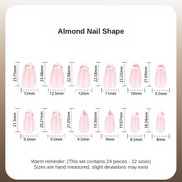 Soft Rose French Press-On Nails
