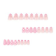 Pink Lace & Dot Press-On Nails