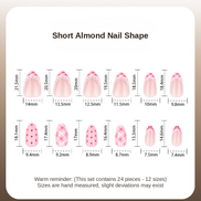 Pink Lace & Dot Press-On Nails