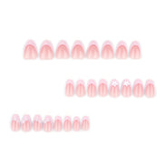 Blush Pearl Floral French Press-On Nails