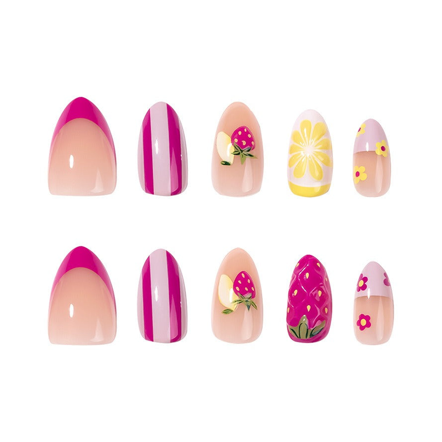 Two rows showing all 10 nail designs in the set