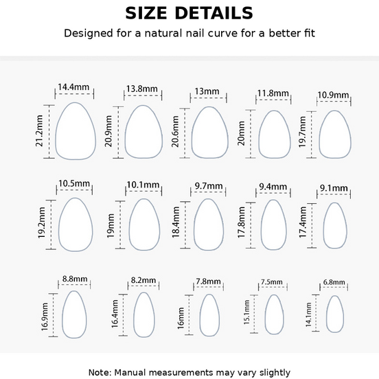 Baby Blue ice cream drip French Tip Press-On Nails