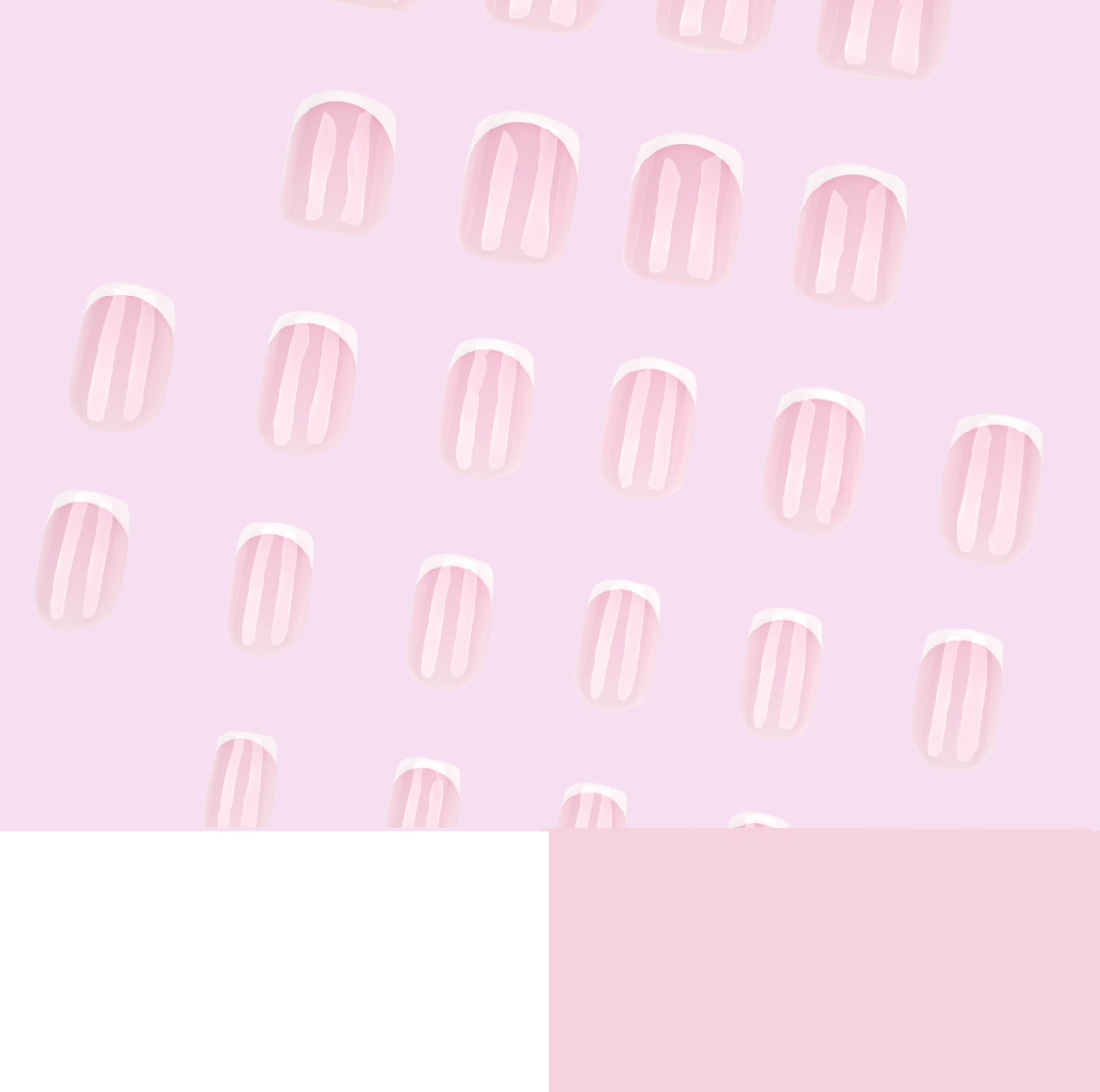 Blush French Minimalist Press-On Nails