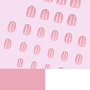 Pink French Classic Press-On Nails