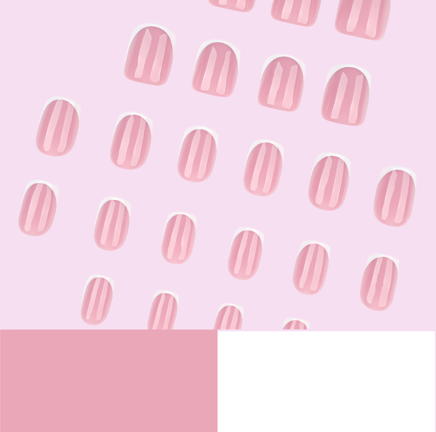Pink French Classic Press-On Nails